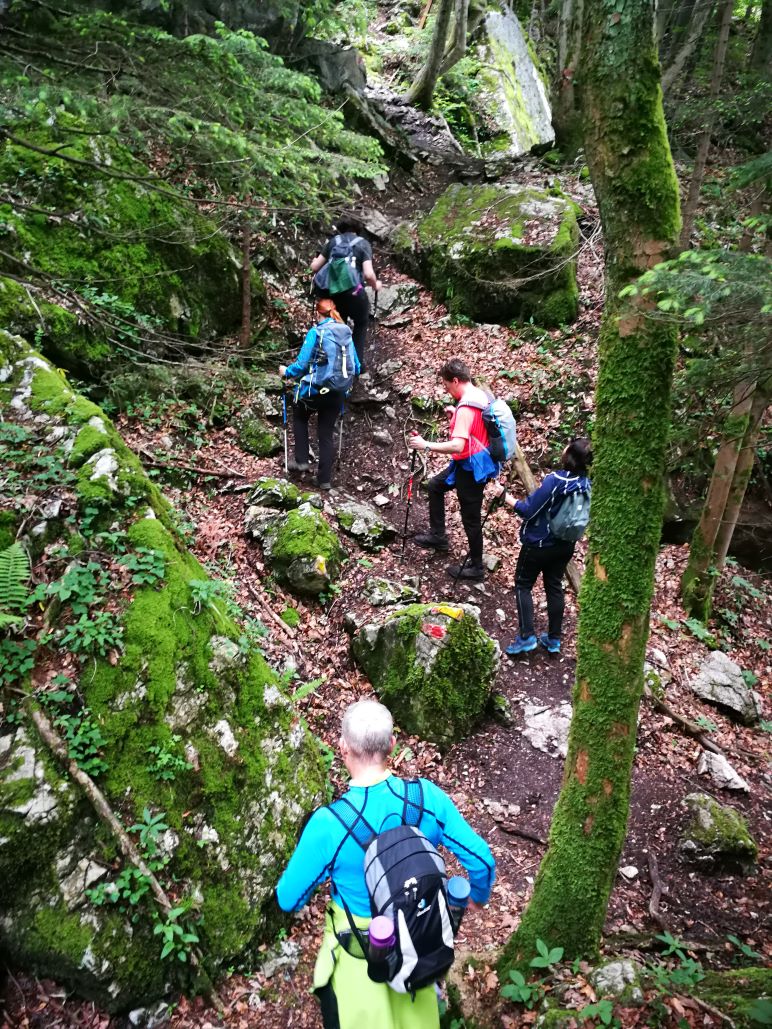 Trockene Klamm. Frühlingswanderung